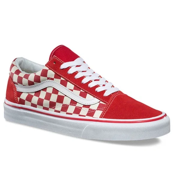 Vans shoes checkerboard red Clearance